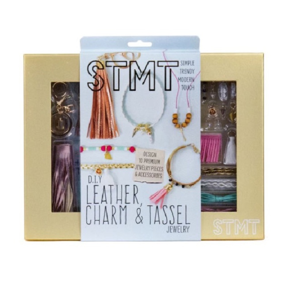 NIB DIY Leather, Charms & Tassel Jewelry